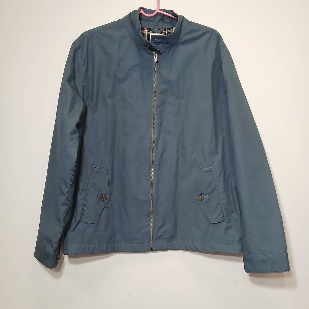 Flint and tinder mens large blue Harrington trucker jacket made in USA